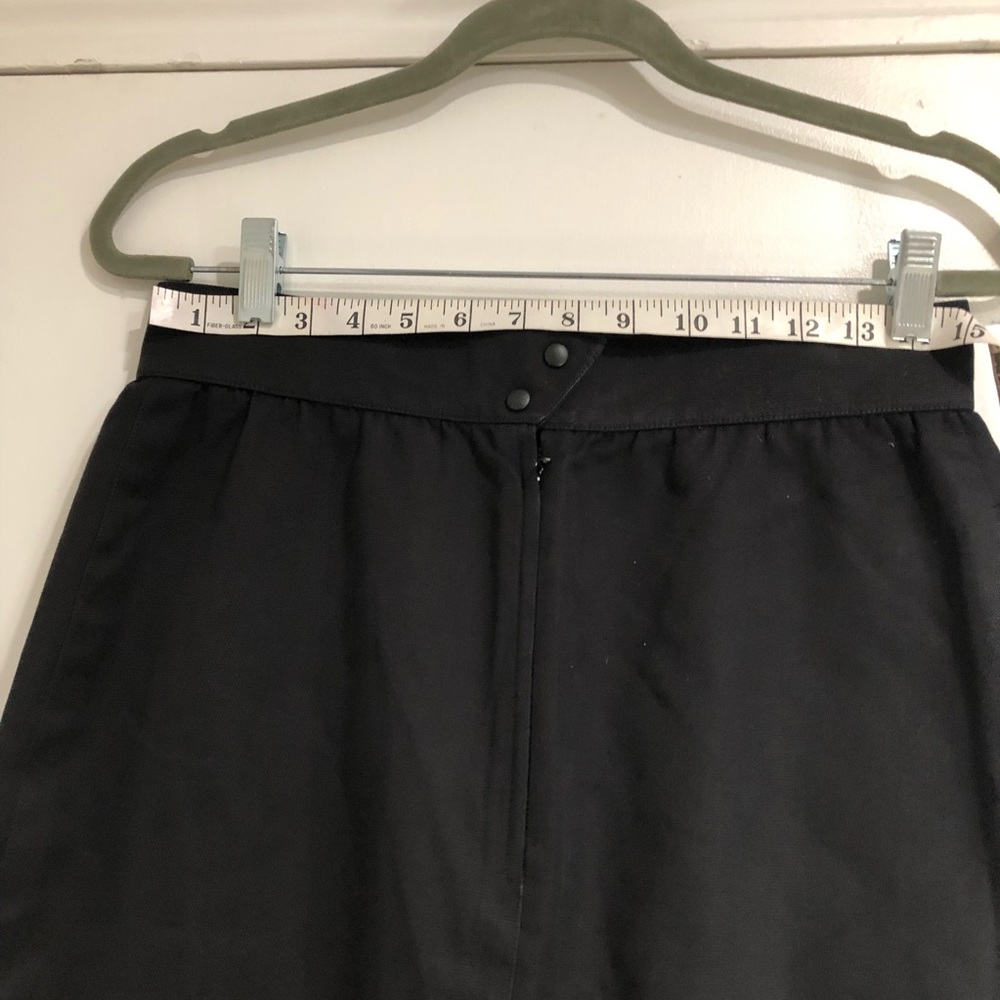 Thierry Mugler Black Cotton Asymmetric Pencil Skirt Sz. EU 44 - Picture 12 of 12